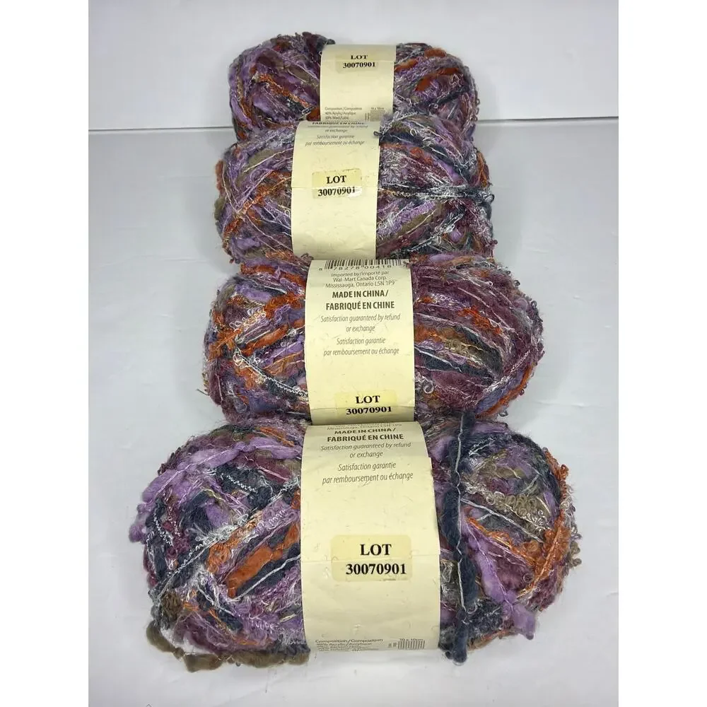 Lot of 4 New Sean Sheep Pennyroyal Yarn Wool Blend Crochet Knit Craft DIY Gift